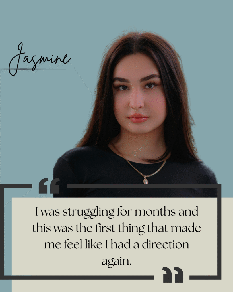“I’ve been stuck for months and this was the first thing that made me feel like I had a direction again.” (2)