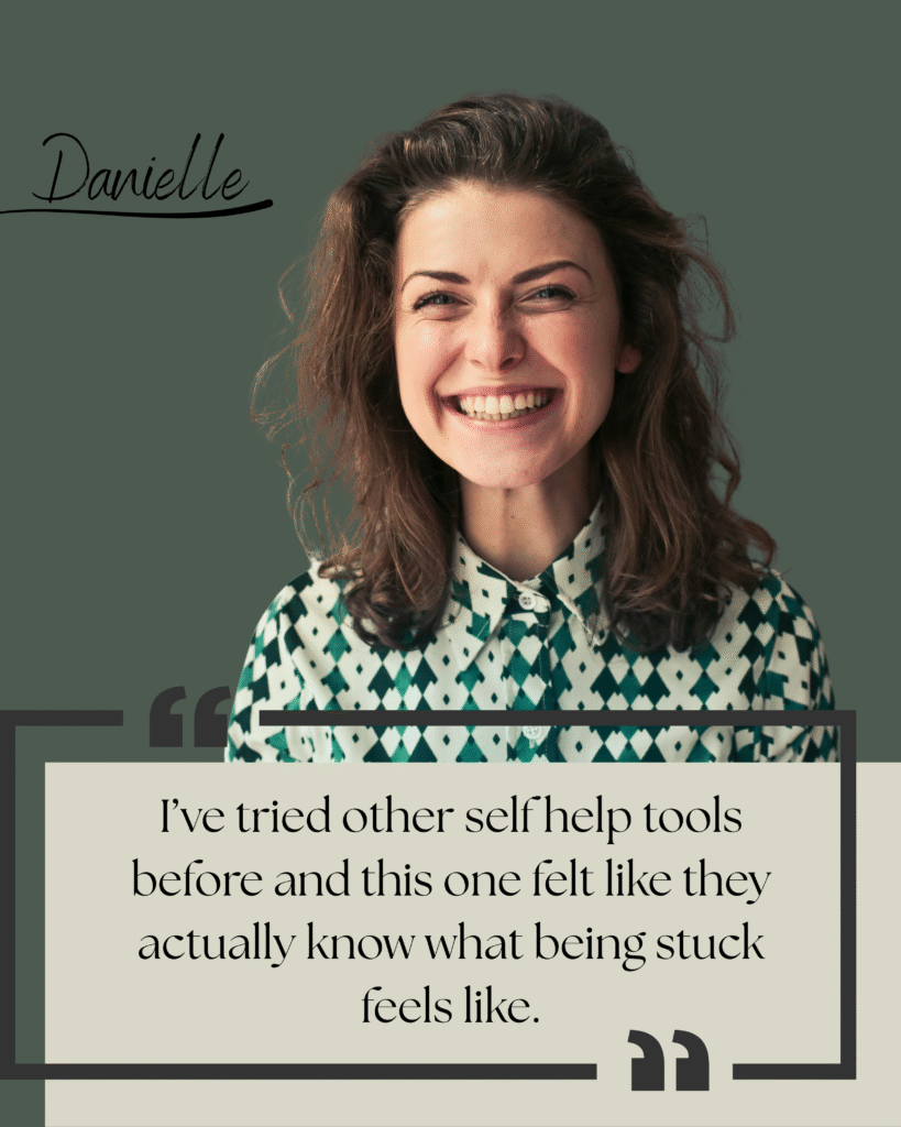 “I’ve been stuck for months and this was the first thing that made me feel like I had a direction again.” (3)